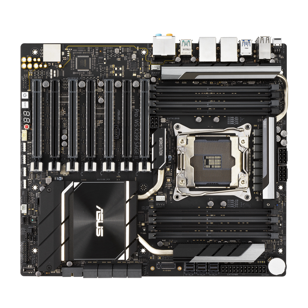 PCIe x16スロット7基、デュアル2.5G LANを備えたワークステーション